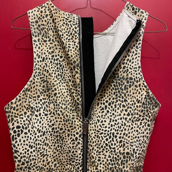 Beautiful Alexander Wang denim cheetah dress - Picture 5 of 9